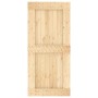 Puerta corredera con herrajes madera maciza de pino 95x210 cm de vidaXL, Puertas - Ref: Foro24-3203074, Precio: 207,02 €, Des...