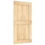 Sliding door with solid pine wood hardware 100x210 cm by vidaXL, Doors - Ref: Foro24-3203075, Price: 195,00 €, Discount: %