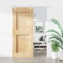 Sliding door with solid pine wood hardware 85x210 cm by vidaXL, Doors - Ref: Foro24-3203187, Price: 197,91 €, Discount: %