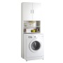 FMD Washing Machine Cabinet with Storage White by FMD, Accessories for washing machines and dryers - Ref: Foro24-445216, Pric...