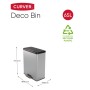 Curver Pedal Bin Deco Silver 65 L by Curver, Garbage cans and trash cans - Ref: Foro24-442066, Price: 83,99 €, Discount: %