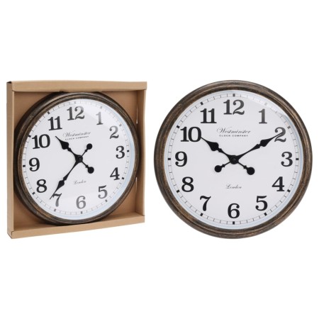 H&S Collection Reloj de pared London blanco y marrón de H&S Collection, Relojes de pared - Ref: Foro24-445872, Precio: 25,60 ...