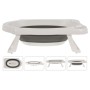 Bathroom Solutions White and Gray Folding Baby Bathtub by Bathroom Solutions, Baby bathtubs and bath seats - Ref: Foro24-4432...