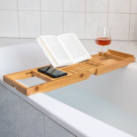 HI Bamboo tray for adjustable bathtub (70-105)x22x4 cm by HI, Bathtub trays - Ref: Foro24-445548, Price: 35,99 €, Discount: %