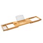 HI Bamboo tray for adjustable bathtub (70-105)x22x4 cm by HI, Bathtub trays - Ref: Foro24-445548, Price: 35,14 €, Discount: %