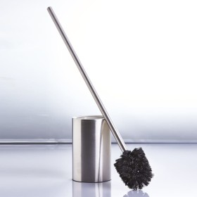 HI Toilet brush with stainless steel toilet brush holder 10 cm by HI, Toilet brushes and toilet brush holders - Ref: Foro24-4...