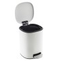 HI Trash can with white metal pedal 5 L by HI, Garbage cans and trash cans - Ref: Foro24-445563, Price: 27,24 €, Discount: %