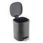 HI Anthracite gray metal pedal bin 5 L by HI, Garbage cans and trash cans - Ref: Foro24-445561, Price: 29,42 €, Discount: %