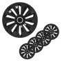 ProPlus Hubcap set 4 units Fox Black 16" by ProPlus, Automotive tires and wheels - Ref: Foro24-443206, Price: 50,12 €, Discou...