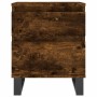 Mesita de noche madera de ingeniería roble ahumado 40x35x50 cm de vidaXL, Mesitas de noche - Ref: Foro24-830694, Precio: 43,6...