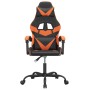 Silla gaming cuero sintético negro y naranja de vidaXL, Sillones para videojuegos - Ref: Foro24-3143848, Precio: 95,24 €, Des...