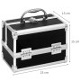 Clauss Cosmetic case 23x15x15 cm black by Clauss, toiletry bags - Ref: Foro24-444408, Price: 45,79 €, Discount: %