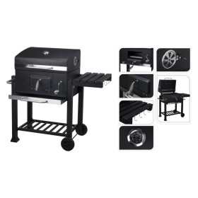 ProGarden Barbacoa con ruedas mediana negro de ProGarden, Barbacoas - Ref: Foro24-445885, Precio: 238,99 €, Descuento: %