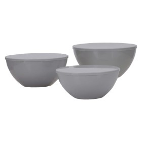 Travellife Camping bowls with lid Palma 3 pieces light gray by Travellife, Tableware and kitchen utensils for camping - Ref: ...