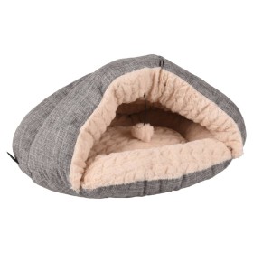 FLAMINGO Gray and cream Zupo cat cave by FLAMINGO, Cat beds - Ref: Foro24-443240, Price: 52,99 €, Discount: %