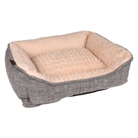 FLAMINGO Cesta para perros Zupo rectangular gris 50x40x16 cm de FLAMINGO, Camas para perros - Ref: Foro24-443258, Precio: 49,...