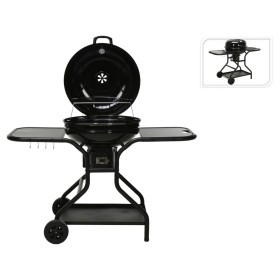 ProGarden Barbacoa sobre ruedas con mesita auxiliar negro de ProGarden, Barbacoas - Ref: Foro24-445886, Precio: 192,99 €, Des...