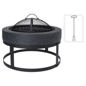 ProGarden Brasero con parrilla redondo negro 50,5x50,5x37 cm de ProGarden, Chimeneas - Ref: Foro24-445893, Precio: 139,25 €, ...