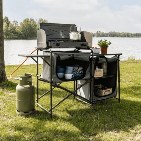 Travellife Folding Camping Kitchen Toledo Dark Gray by Travellife, camping furniture - Ref: Foro24-446886, Price: 161,99 €, D...