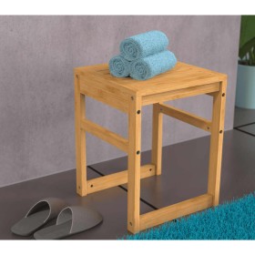 EISL Taburete de baño bambú 35x35x45 cm de EISL, Asientos y bancos para duchas - Ref: Foro24-446510, Precio: 64,09 €, Descuen...