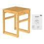 EISL Bamboo bathroom stool 35x35x45 cm by EISL, Shower seats and benches - Ref: Foro24-446510, Price: 64,09 €, Discount: %