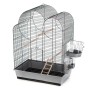 Duvoplus Bird cage and accessories Eliza gray and black 54x34x75 cm by Duvoplus, Feet and bird cages - Ref: Foro24-445529, Pr...