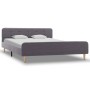 Estructura de cama de tela gris claro 160x200 cm de vidaXL, Camas y somieres - Ref: Foro24-284904, Precio: 202,99 €, Descuent...