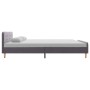 Estructura de cama de tela gris claro 160x200 cm de vidaXL, Camas y somieres - Ref: Foro24-284904, Precio: 202,99 €, Descuent...