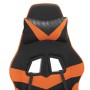 Silla gaming cuero sintético negro y naranja de vidaXL, Sillones para videojuegos - Ref: Foro24-3143848, Precio: 95,24 €, Des...