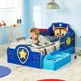 Paw Patrol Kinderbett mit Schubladen 145x68x77 cm blau WORL268007 von Paw Patrol, Kinderbetten und Betten für Kinder - Ref: F...