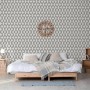 DUTCH WALLCOVERINGS Black and white Geometric wallpaper by DUTCH WALLCOVERINGS, Painted paper - Ref: Foro24-442590, Price: 39...