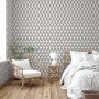 DUTCH WALLCOVERINGS Papel pintado Geometric blanco y negro de DUTCH WALLCOVERINGS, Papel pintado - Ref: Foro24-442590, Precio...