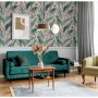 DUTCH WALLCOVERINGS Üppige tropische rosa und blaue Tapete von DUTCH WALLCOVERINGS, Bemaltes Papier - Ref: Foro24-442603, Pre...