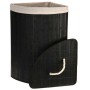 Bathroom Solutions Cesto para la colada esquinero bambú negro de Bathroom Solutions, Cestas para ropa - Ref: Foro24-443271, P...