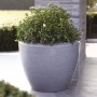 Capi Conical-shaped Arc Granite Planter in anthracite gray 60x48cm by Capi, Pots and planters - Ref: Foro24-442112, Price: 15...