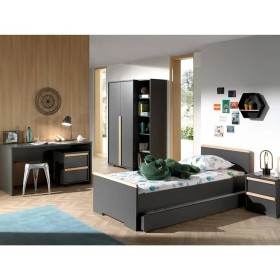 Vipack London 2-drawer nightstand anthracite gray wood by Vipack, Nightstands - Ref: Foro24-442726, Price: 118,99 €, Discount: %