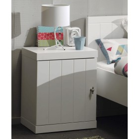 Vipack Robin nightstand with white wooden door by Vipack, Nightstands - Ref: Foro24-442738, Price: 160,92 €, Discount: %