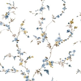 Noordwand Blooming Garden 6 Floral Strands white and blue wallpaper by Noordwand, Painted paper - Ref: Foro24-444815, Price: ...