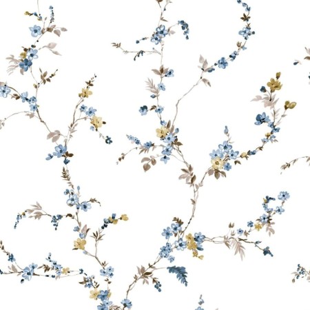 Noordwand Papel pintado Blooming Garden 6 Floral Strands blanco y azul de Noordwand, Papel pintado - Ref: Foro24-444815, Prec...