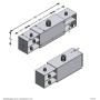 FMD TV-Schrank aus schwarzem und handgefertigtem Eichenholz, 194,5 x 39,9 x 49,2 cm von FMD, TV-Möbel - Ref: Foro24-444227, P...