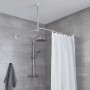 Kleine Wolke Universal Shower Curtain Rod 3 Sizes Chrome by Kleine Wolke, shower bars - Ref: Foro24-442336, Price: 42,05 €, D...