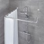 Kleine Wolke Universal Shower Curtain Rod 3 Sizes Chrome by Kleine Wolke, shower bars - Ref: Foro24-442336, Price: 42,05 €, D...