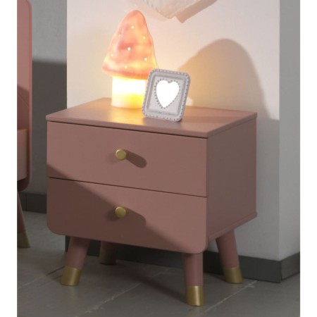 Vipack Billy nightstand 2 drawers earth pink by Vipack, Nightstands - Ref: Foro24-442691, Price: 173,42 €, Discount: %