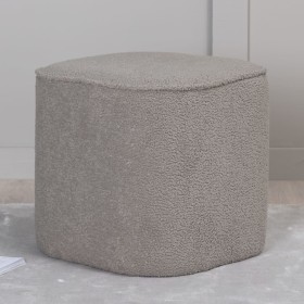 Venture Home Gray Piff Plush Pouf 44x44x41 cm by Venture Home, Ottomans - Ref: Foro24-444788, Price: 84,99 €, Discount: %