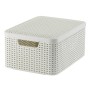 Curver Storage box with lid Style cream white M 18 L by Curver, Storage baskets - Ref: Foro24-443865, Price: 27,10 €, Discoun...