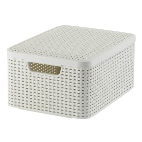 Curver Storage box with lid Style cream white M 18 L by Curver, Storage baskets - Ref: Foro24-443865, Price: 27,99 €, Discoun...