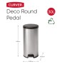 Curver Deco Pedal Bin Round Silver 30L by Curver, Garbage cans and trash cans - Ref: Foro24-443831, Price: 76,45 €, Discount: %