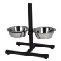 Pets Collection Comedero bebedero de perro altura ajustable acero inox de Pets Collection, Cuencos, comederos, y bebederos pa...