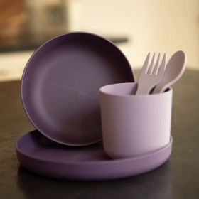 Bo Jungle 5-Piece CPLA Purple and Pink Baby Tableware by Bo Jungle, Breastfeeding and feeding - Ref: Foro24-442937, Price: 25...