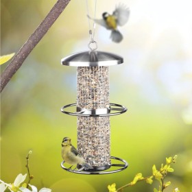 HI Hanging bird feeder stainless steel 14x27.5 cm by HI, Bird feeders - Ref: Foro24-445612, Price: 23,99 €, Discount: %